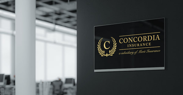 Company logo on office wall - Independent Insurance Agency Consultation Advice